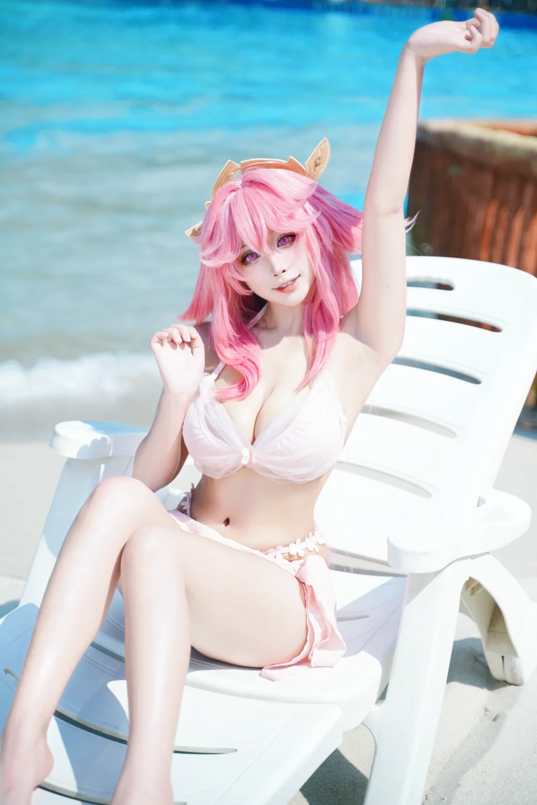 在沙滩遇到了狐狸小姐