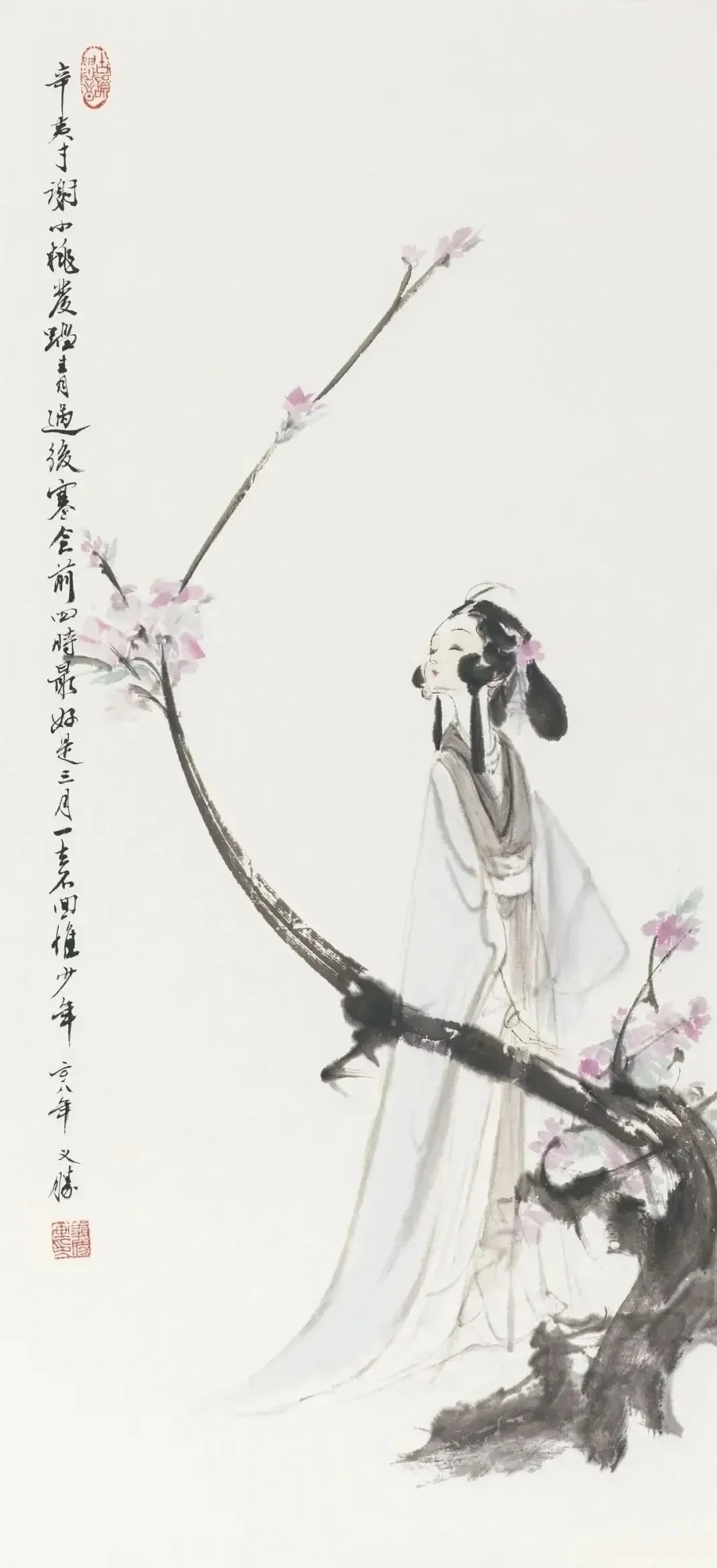 曼妙身段！不点睛的仕女图，何以如此销魂？