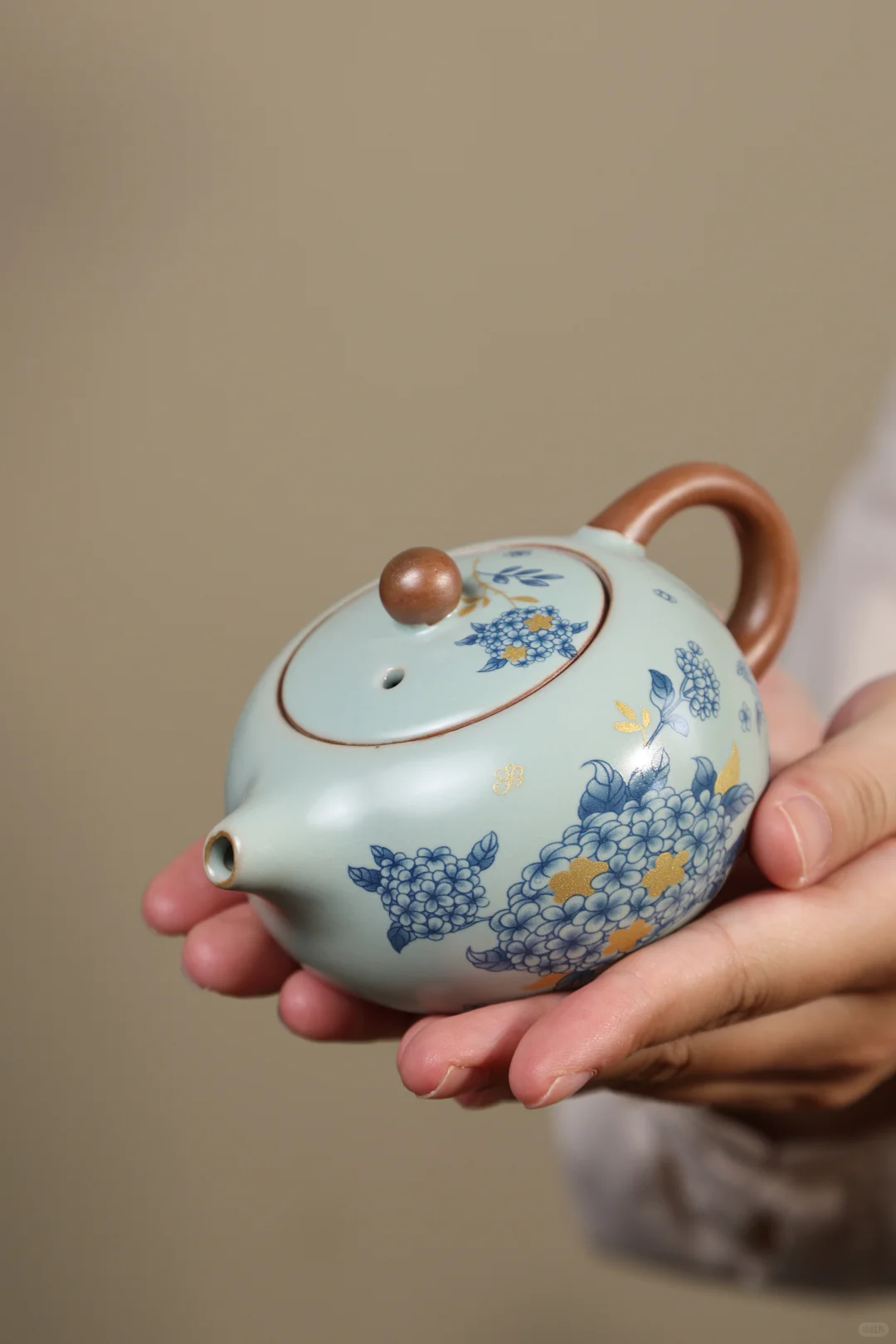 一抹天青色✅汝窑西施壶茶具分享✨