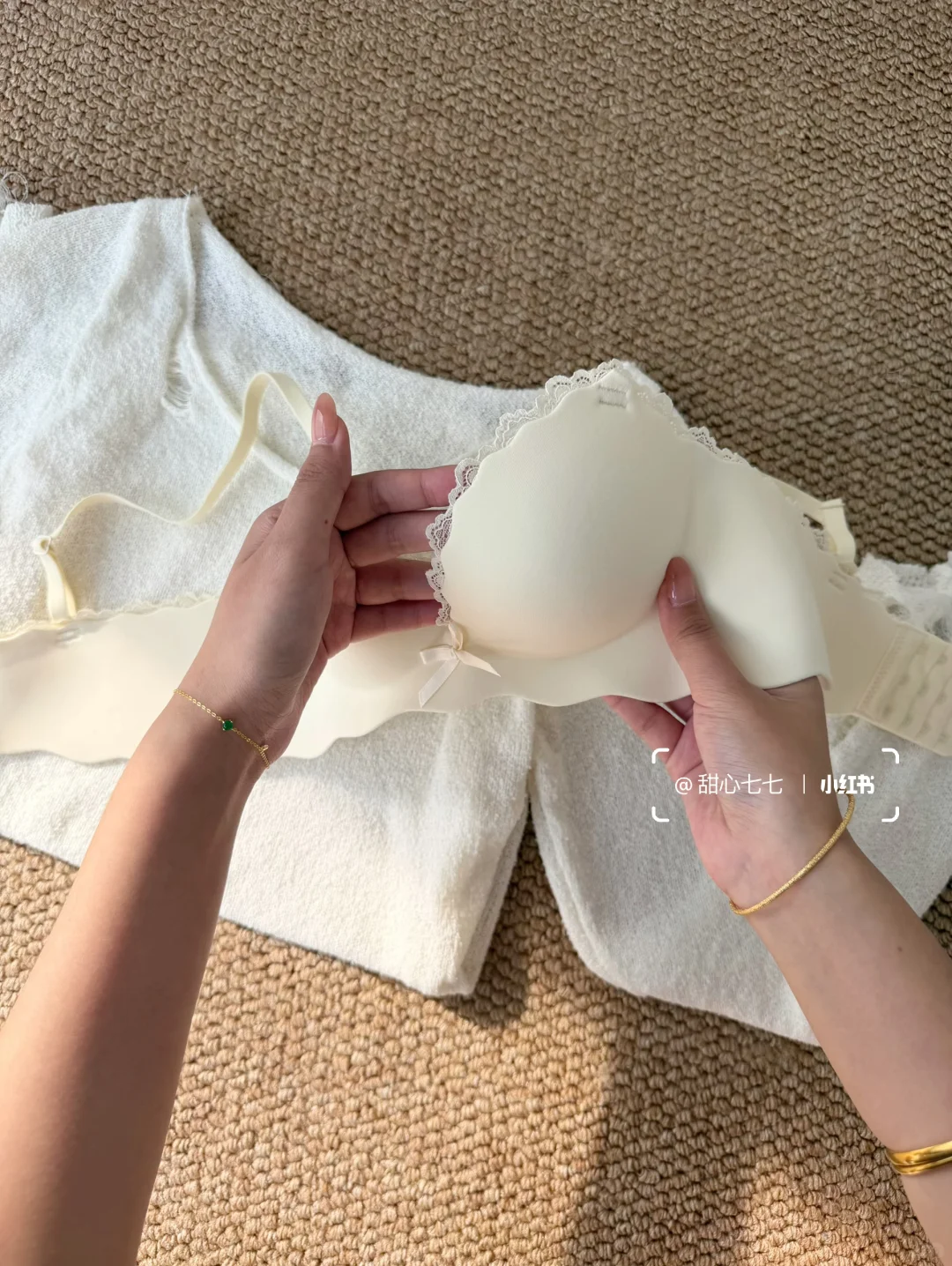 呜呜呜🥹终于挖到又挺又圆的bra了！小胸福音