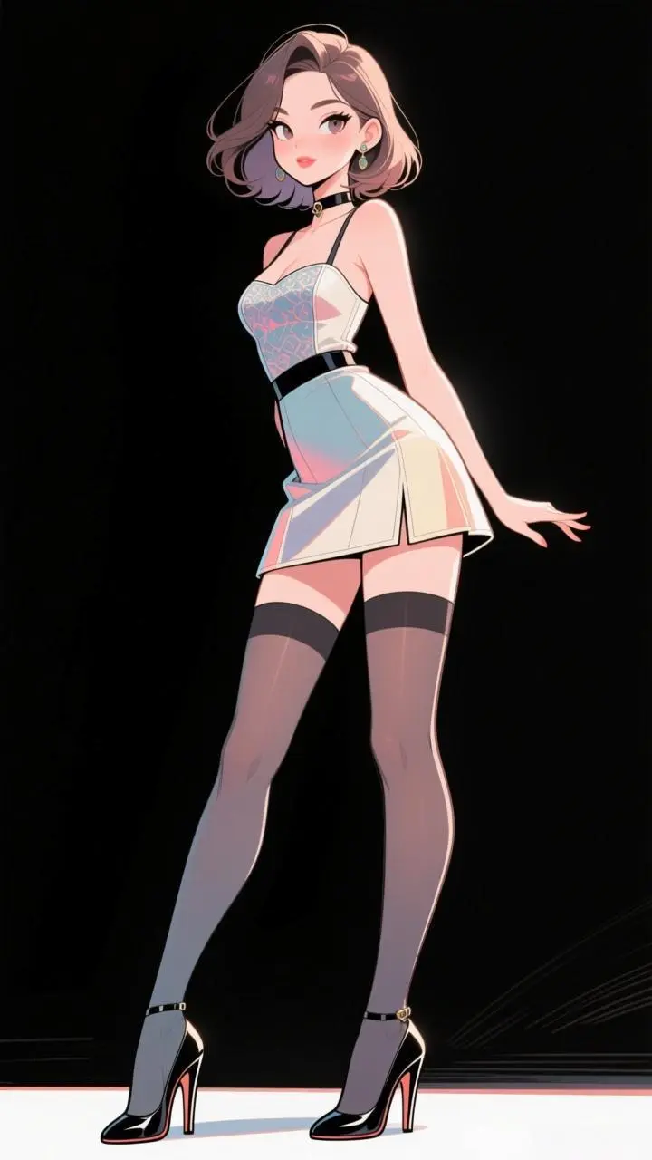 惹眼黑、白丝【漫眼观】美女-30