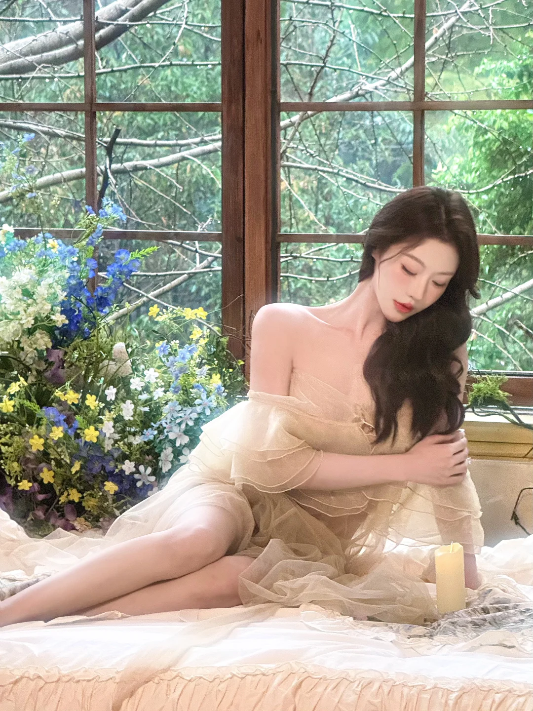 靠一张背影图就吸引了10个客妹来拍同款～