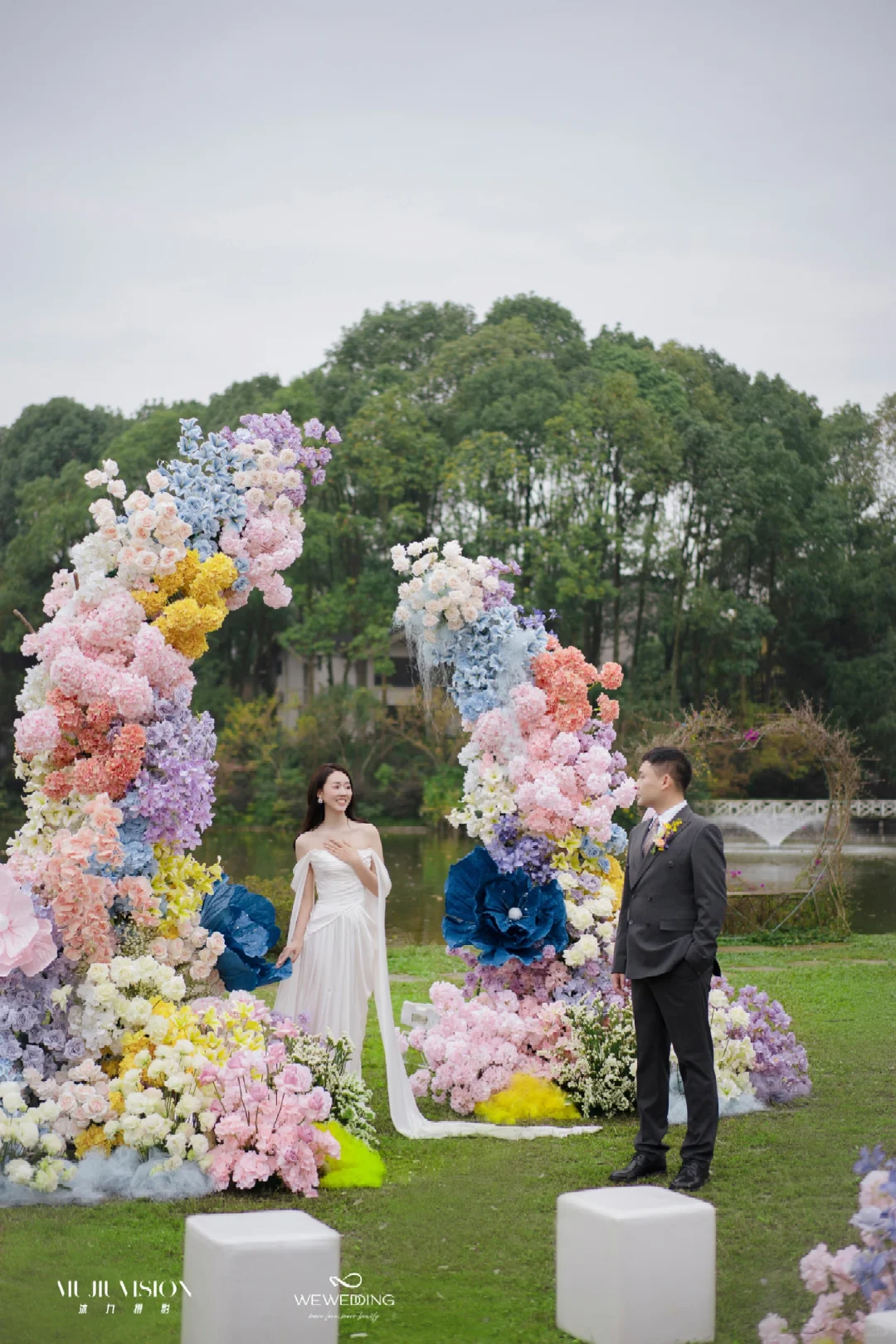 当婚礼布置遇上她，好美啊～～～