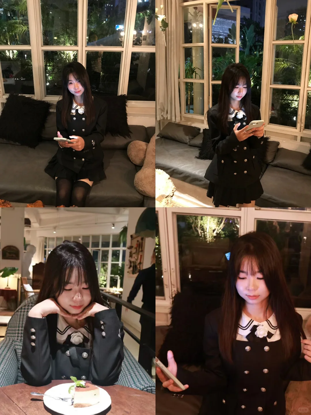 温州陪拍丨客妹的黑甜制服适配度满分