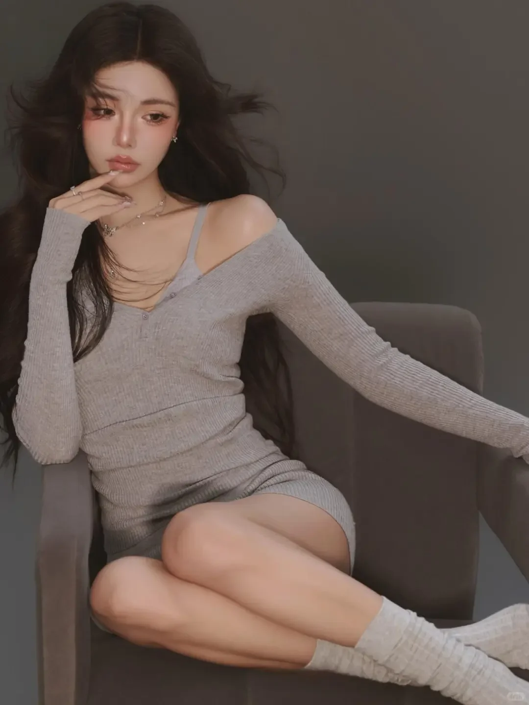 韩系柔情白月光☁️氛围感纯欲御姐写真