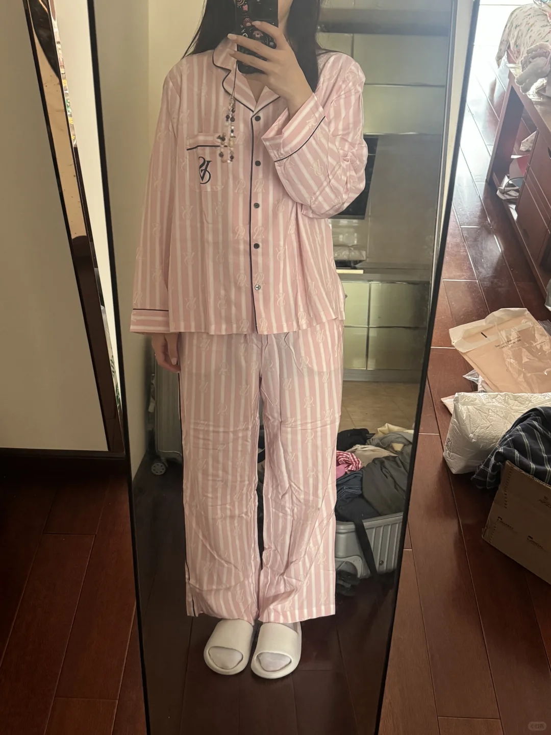 维秘睡衣m码170上身效果