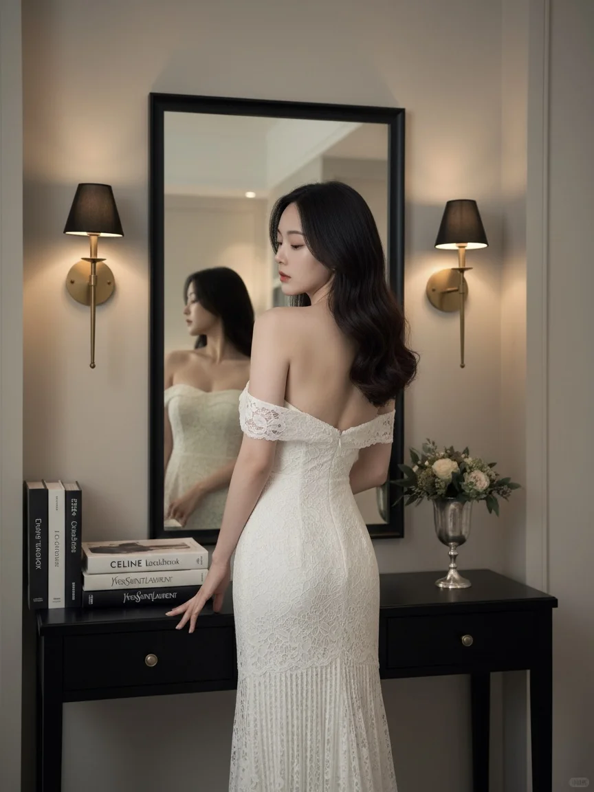 Nano Banana生成蕾丝系美女写真（附提示词）