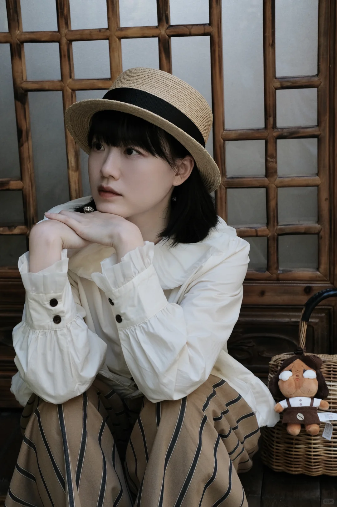 155日系小个子｜🍁秋日棕色系氛围感穿搭～