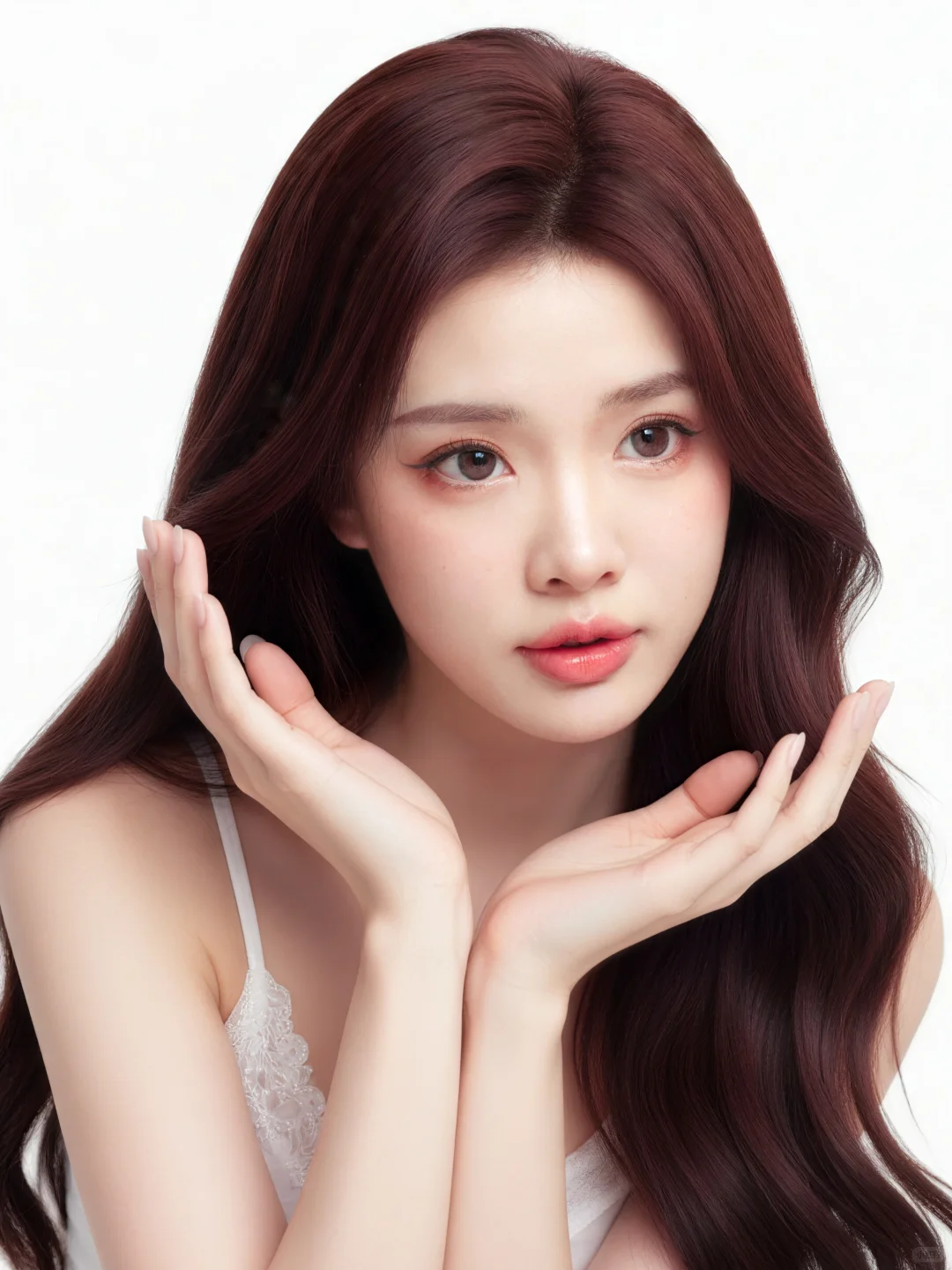 《纯欲风写真 | 白粉色调下的温柔少女》