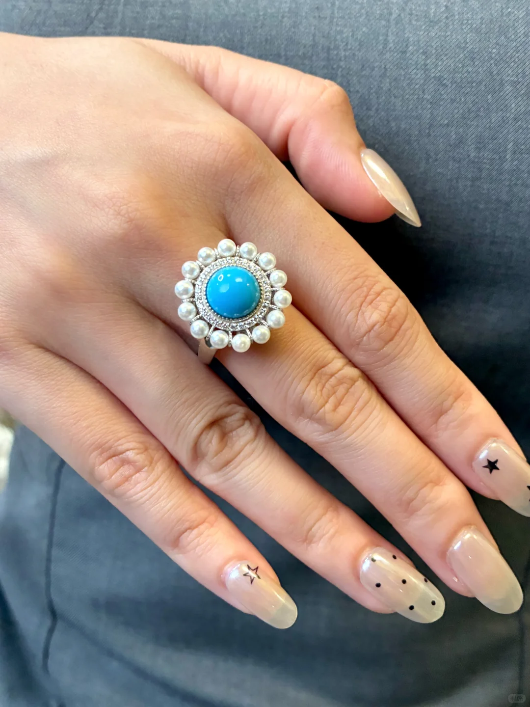 Calaite🩵黄皮也能hold住的绿松亮色系😎