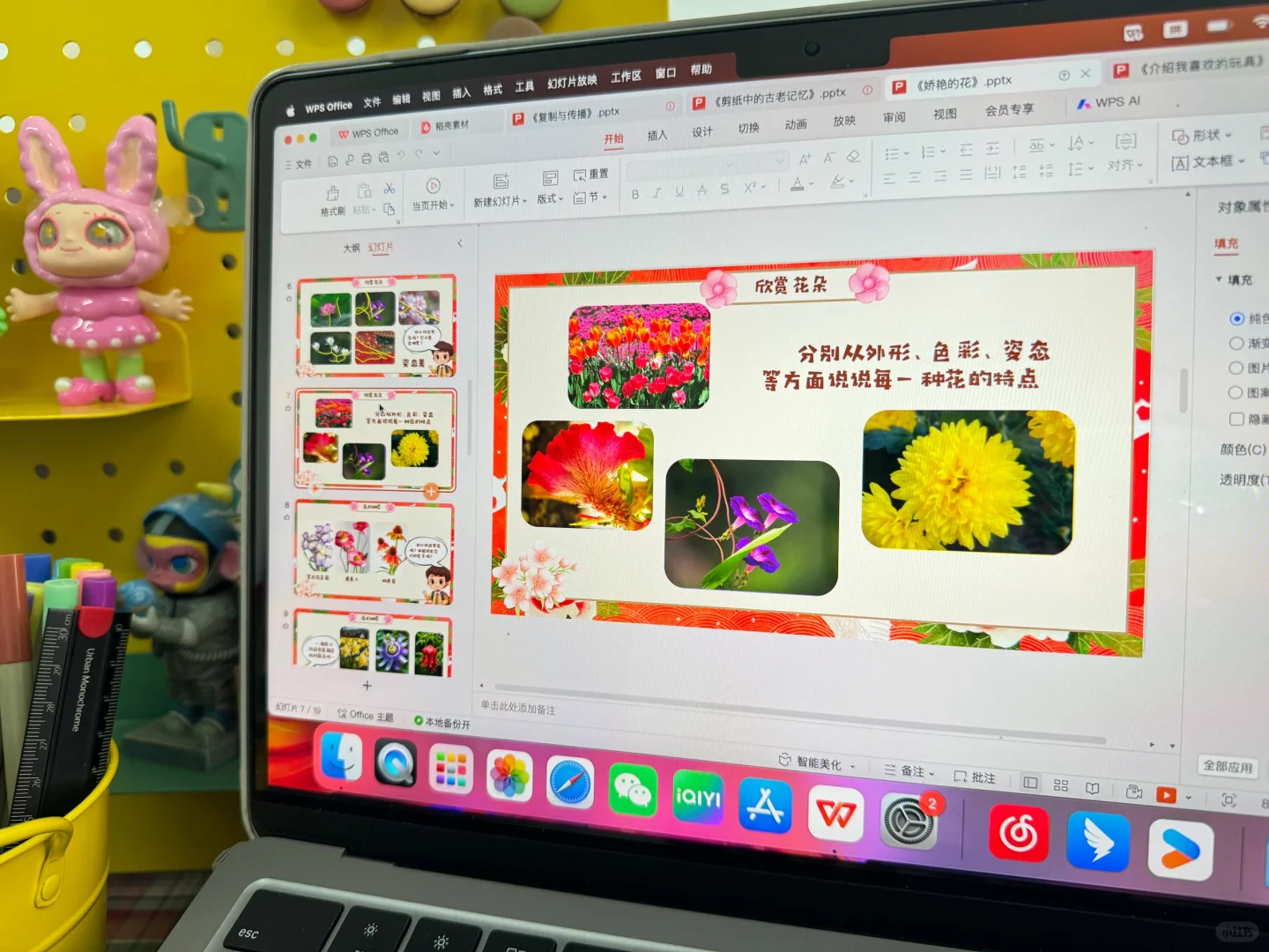 《娇艳的花》人美版三下美术课件🎬