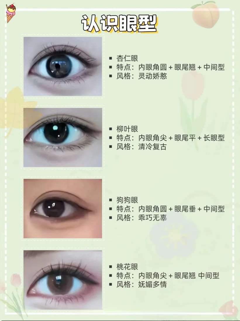 你知道自己是什么眼型吗，眼型自测来喽✨