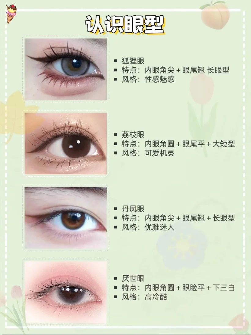 你知道自己是什么眼型吗，眼型自测来喽✨