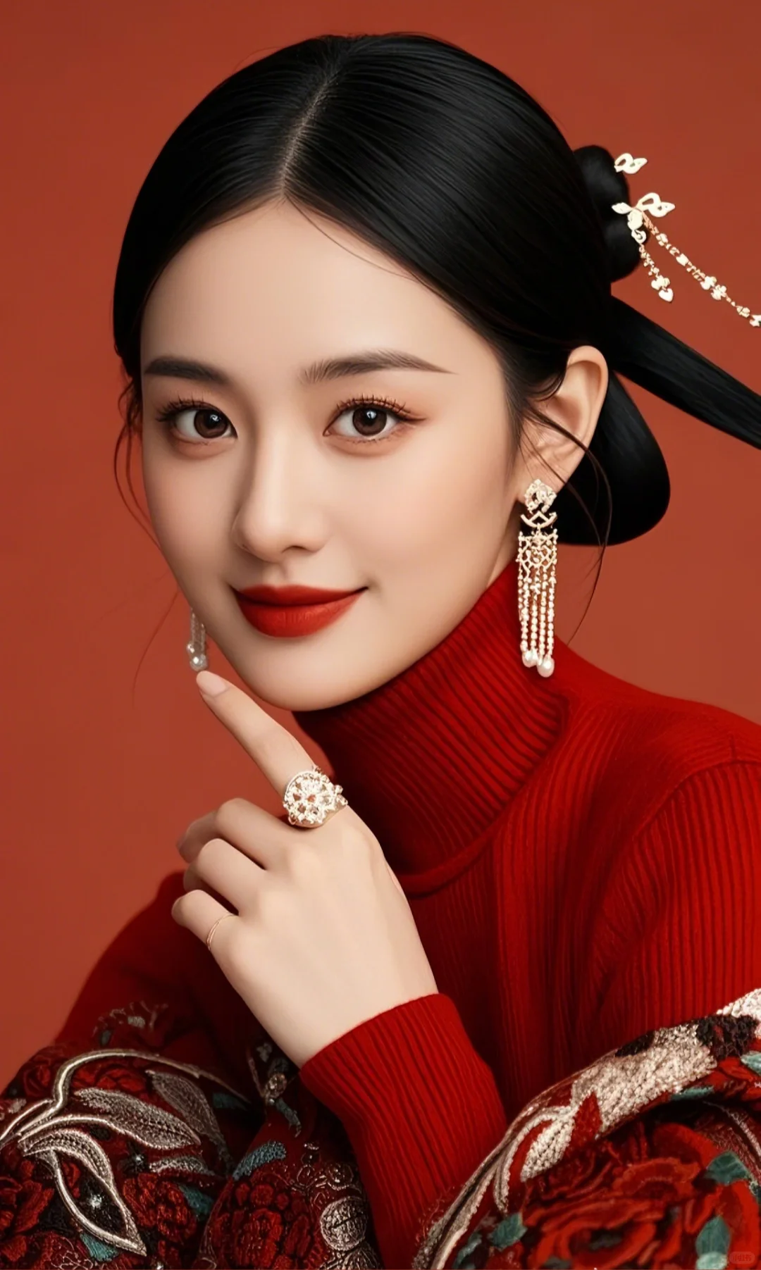 一眼万年，一眼心动，端庄大气新国风（ai生成）