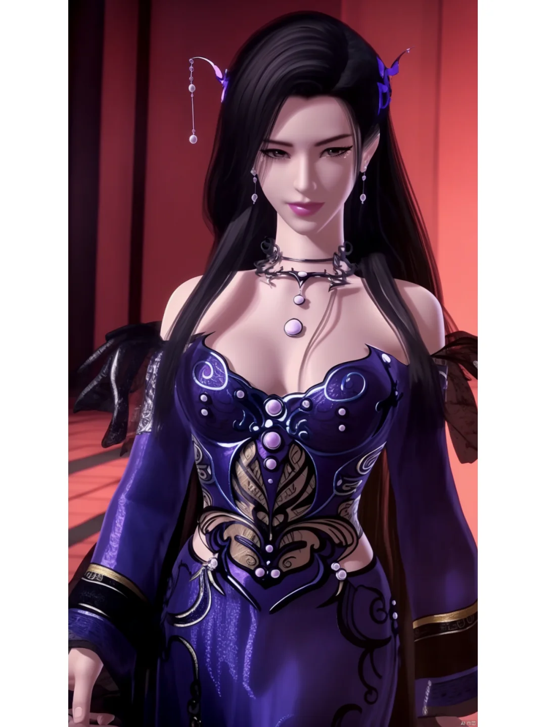 明珠夫人祝大家新年快乐 潮女妖美图欣赏