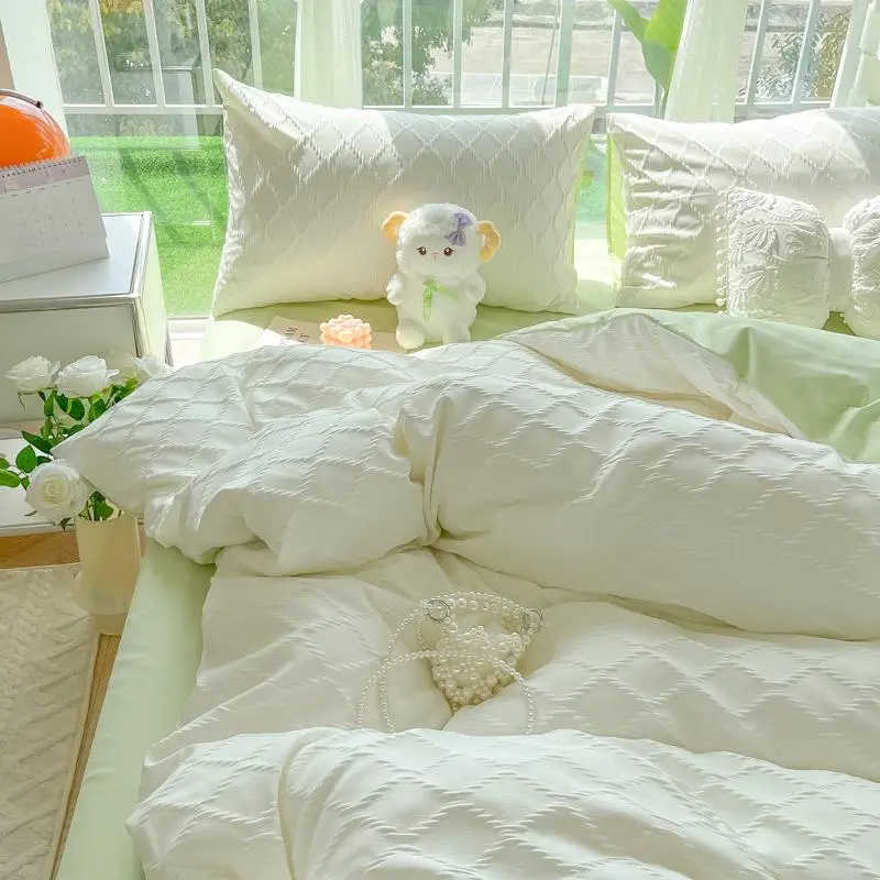 🌈2025新款泡泡纱四件套｜裸睡也安心