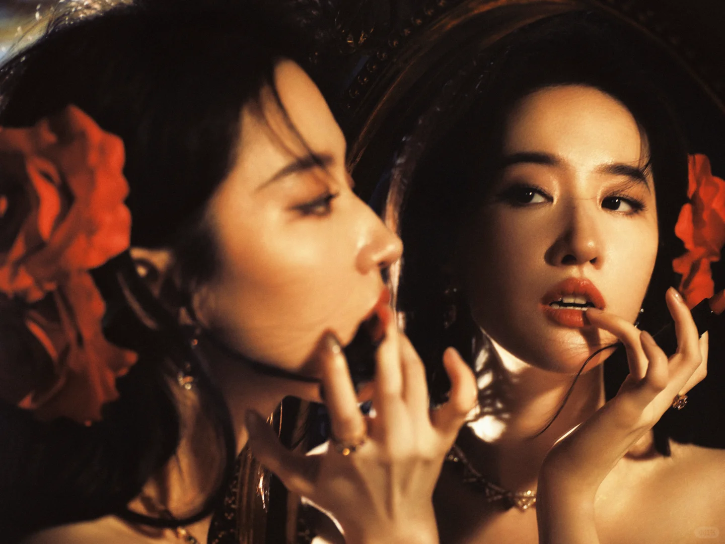 刘亦菲黄玫瑰主题生日写真