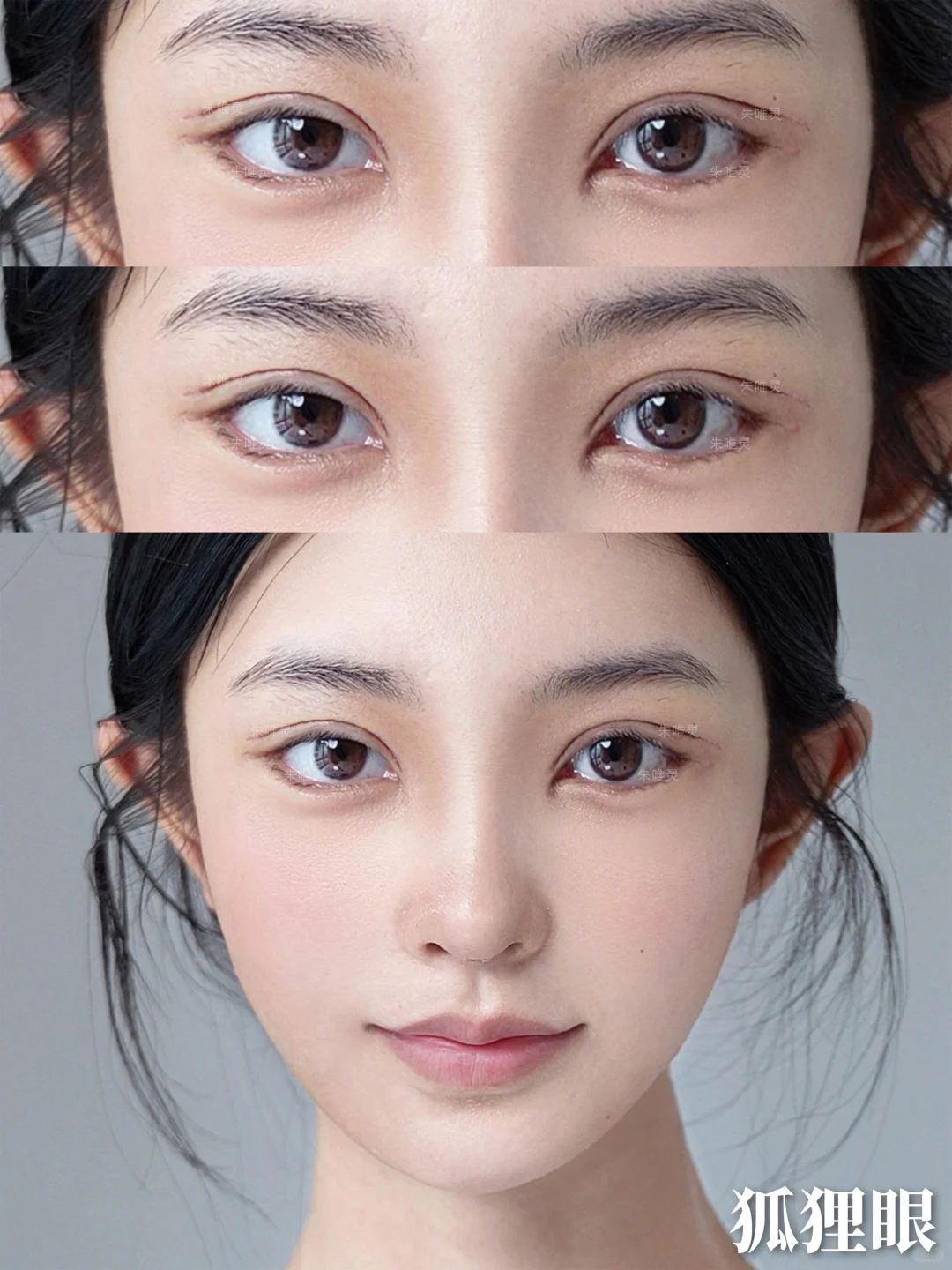 7mm中式狐狸眼，被追问的眼尾上扬模板