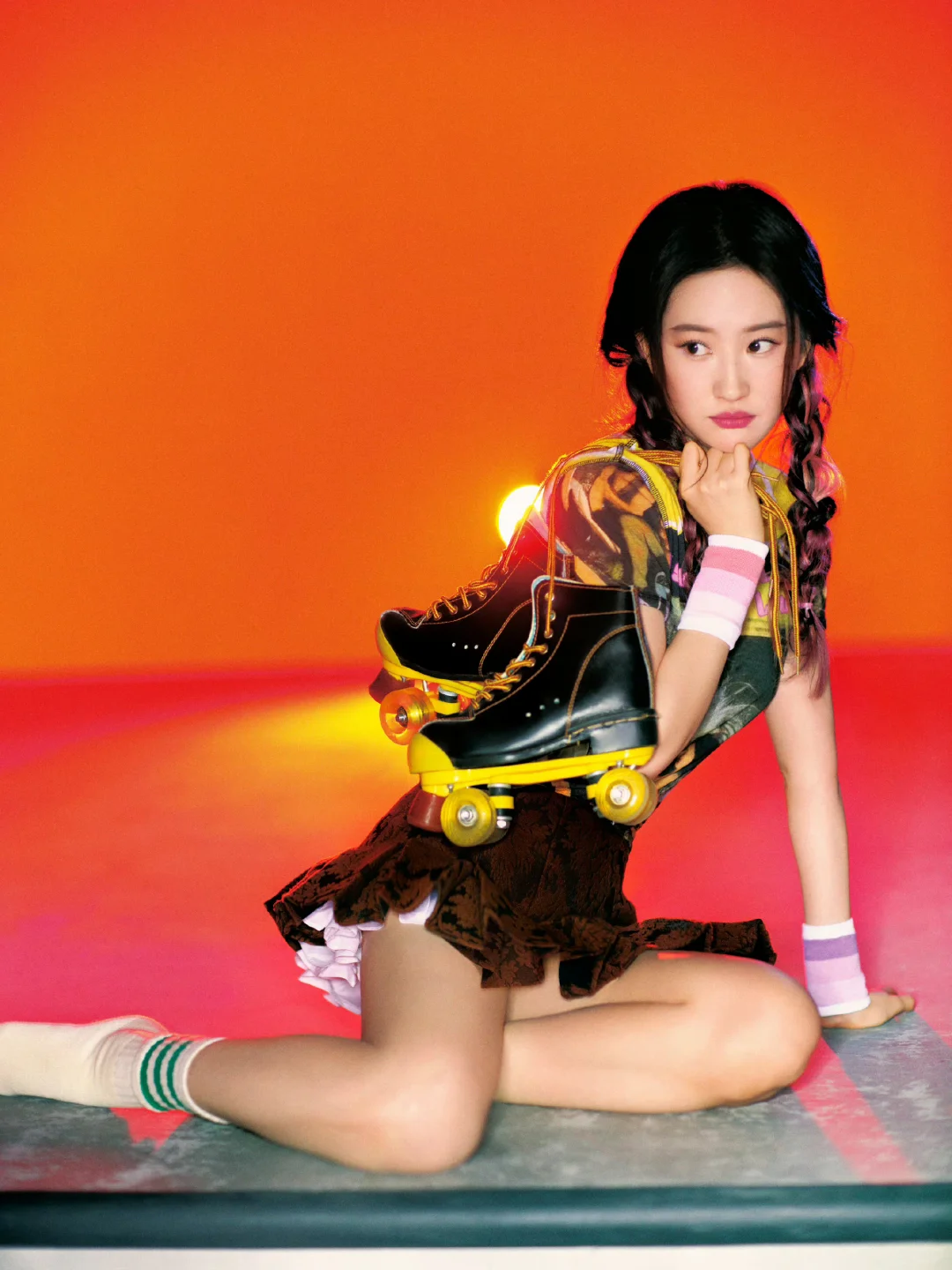 刘亦菲黄玫瑰主题生日写真