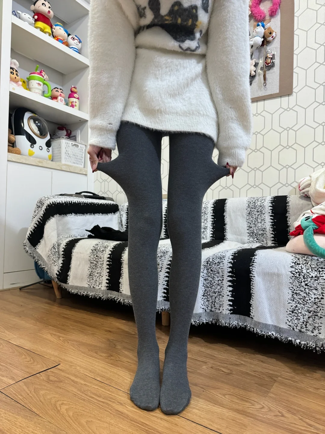 我172的大长腿终于买到不掉裆的打底裤啦