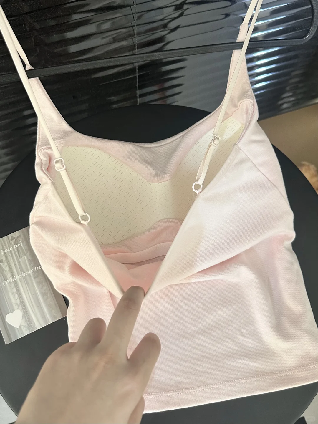 我滴马‼️水灵灵的买到了粉粉温柔小吊带💕