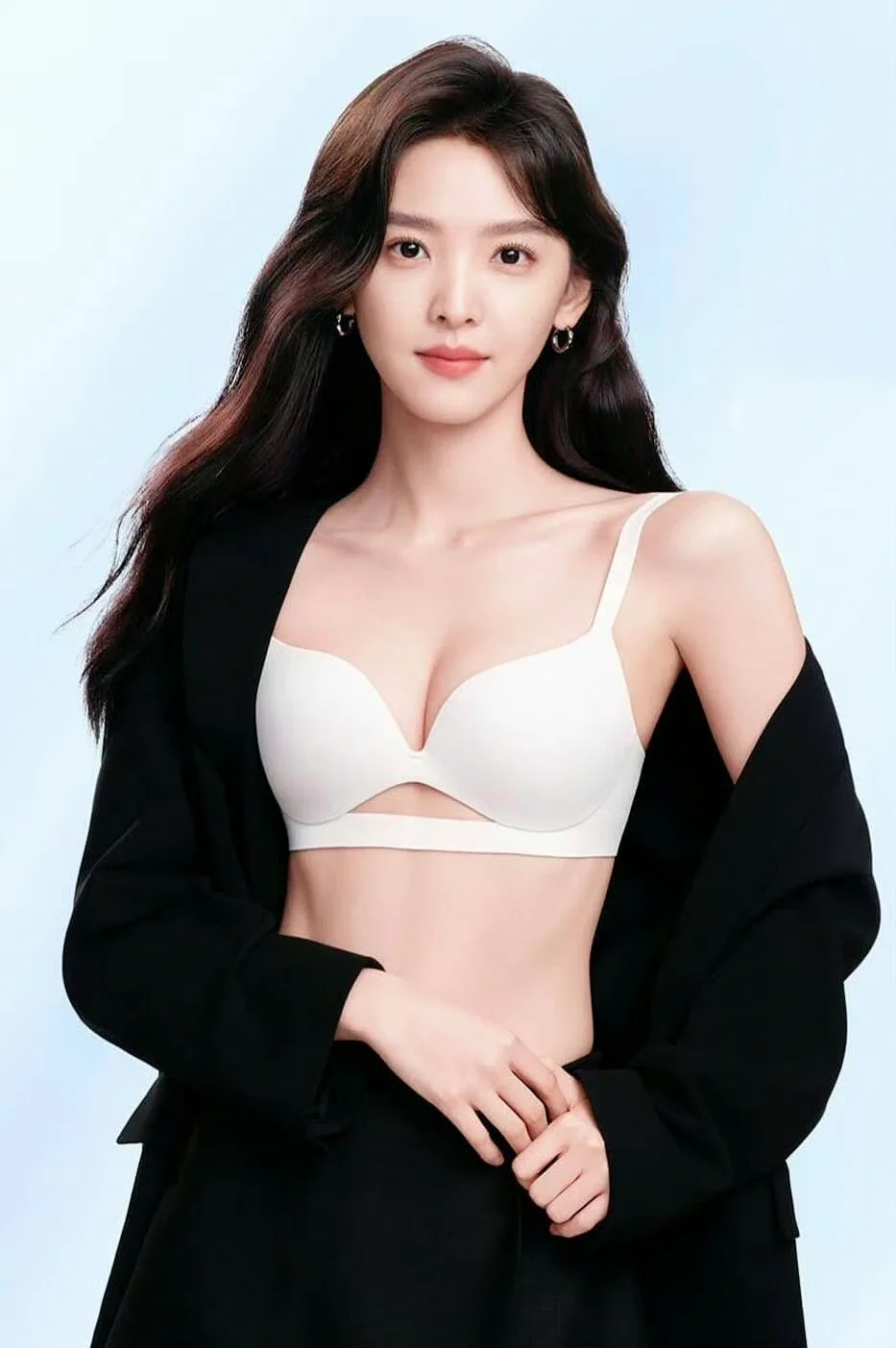 章若楠内衣写真，甜美可人，好身材！