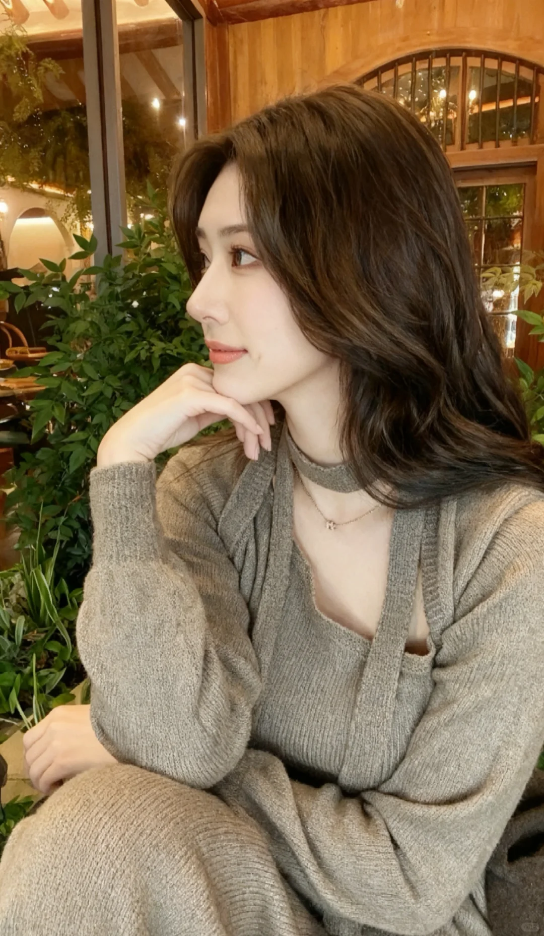 她好像知道自己很美，又好像不知道