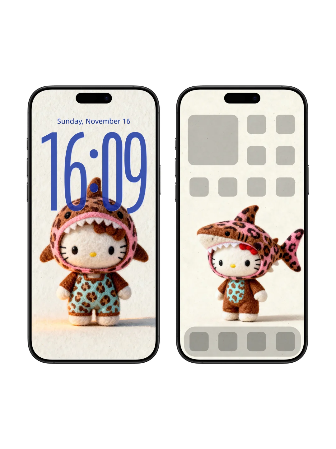 hellokitty可爱壁纸∎被粉色豹纹款鲨鱼戳中！