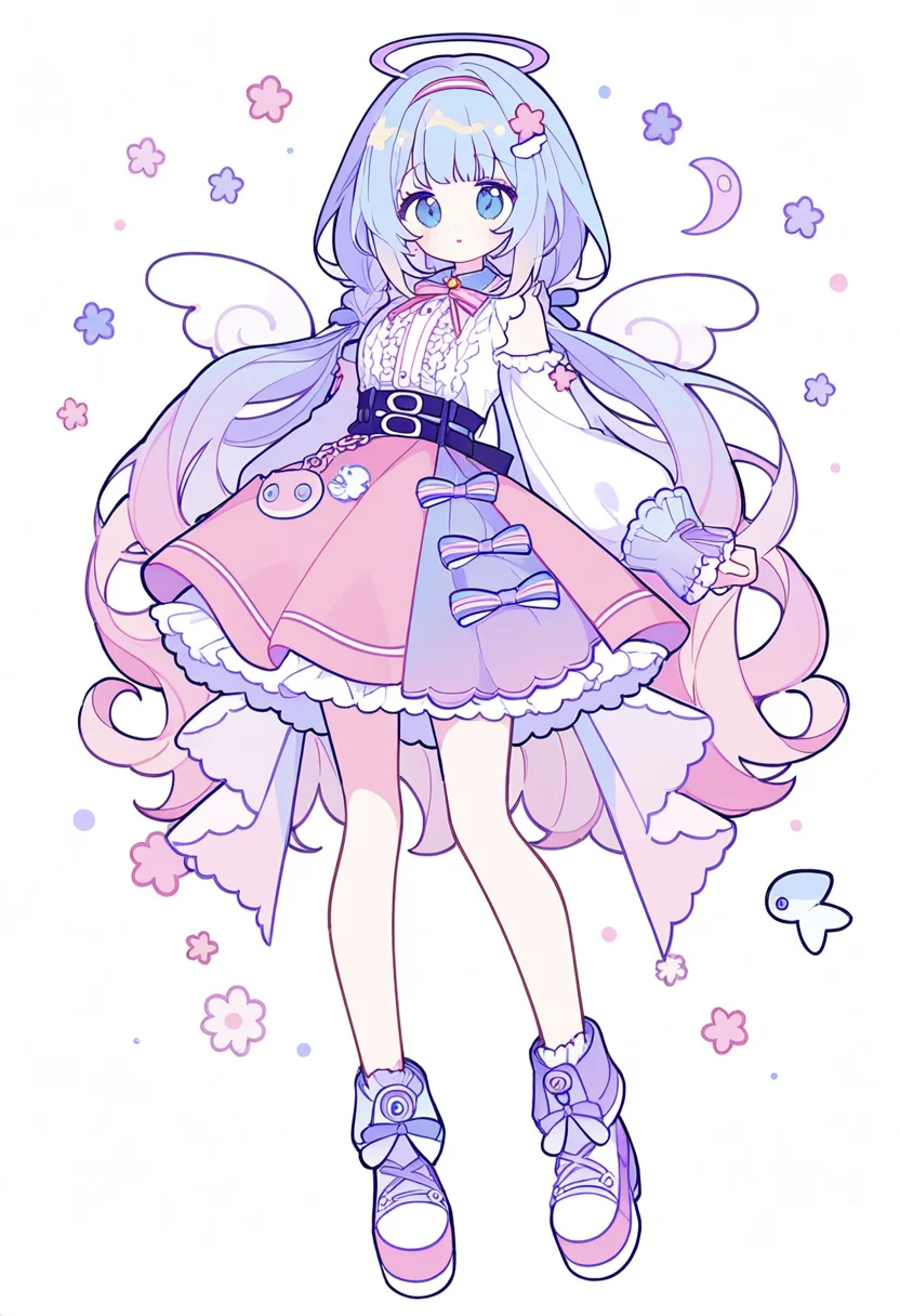 ai角色设计[211]粉彩天使