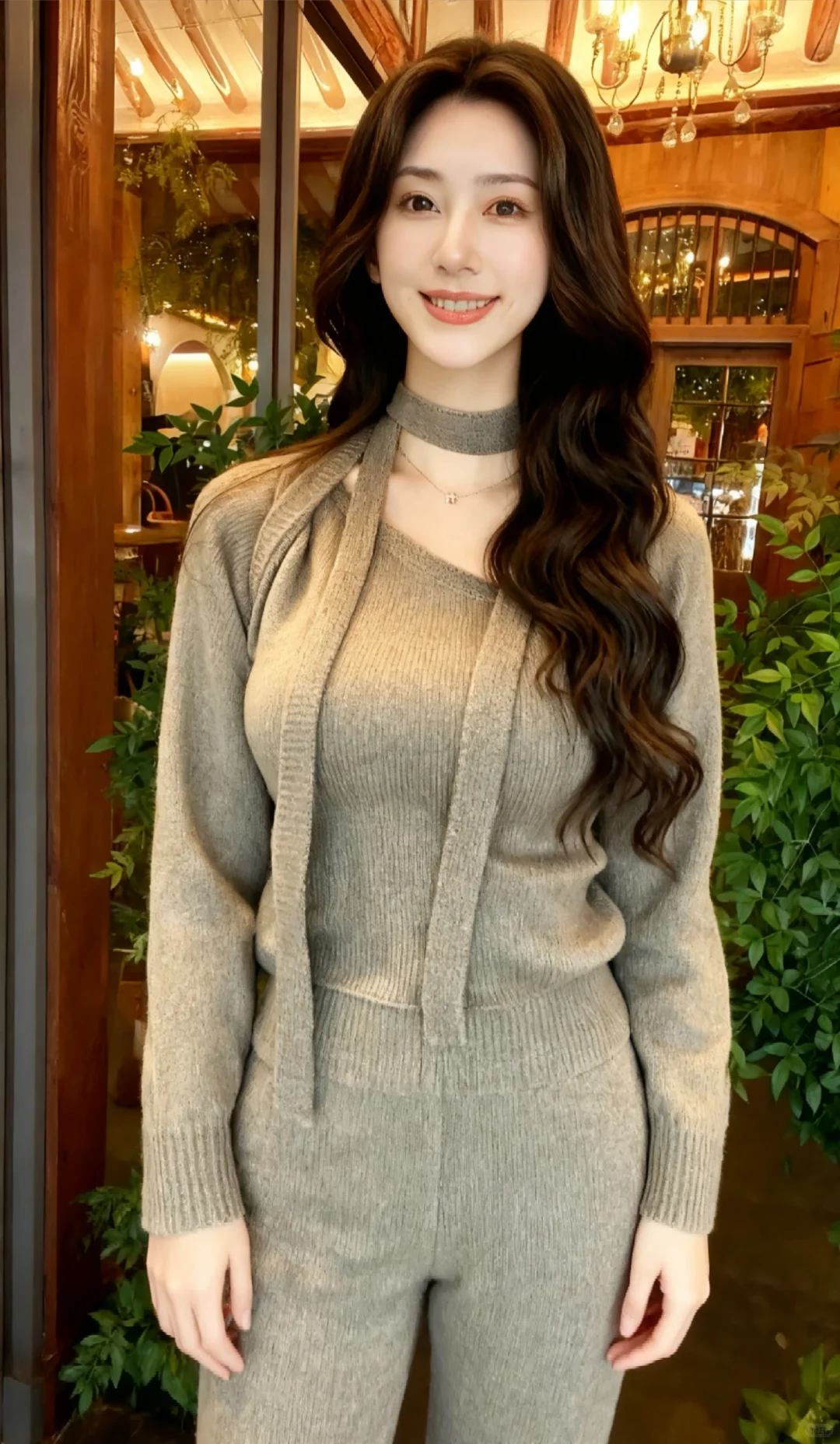 她好像知道自己很美，又好像不知道