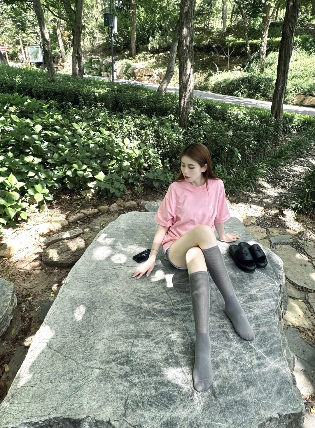 我宣布！灰色小腿袜就是显腿细的神！