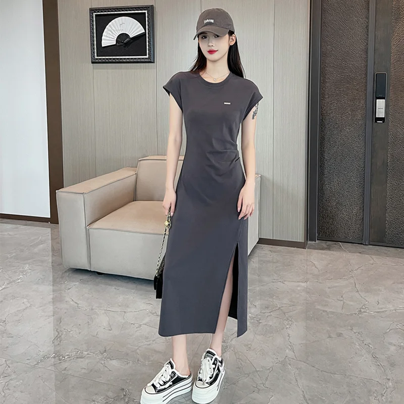 气质休闲女夏202新款轻奢高级感修身t恤