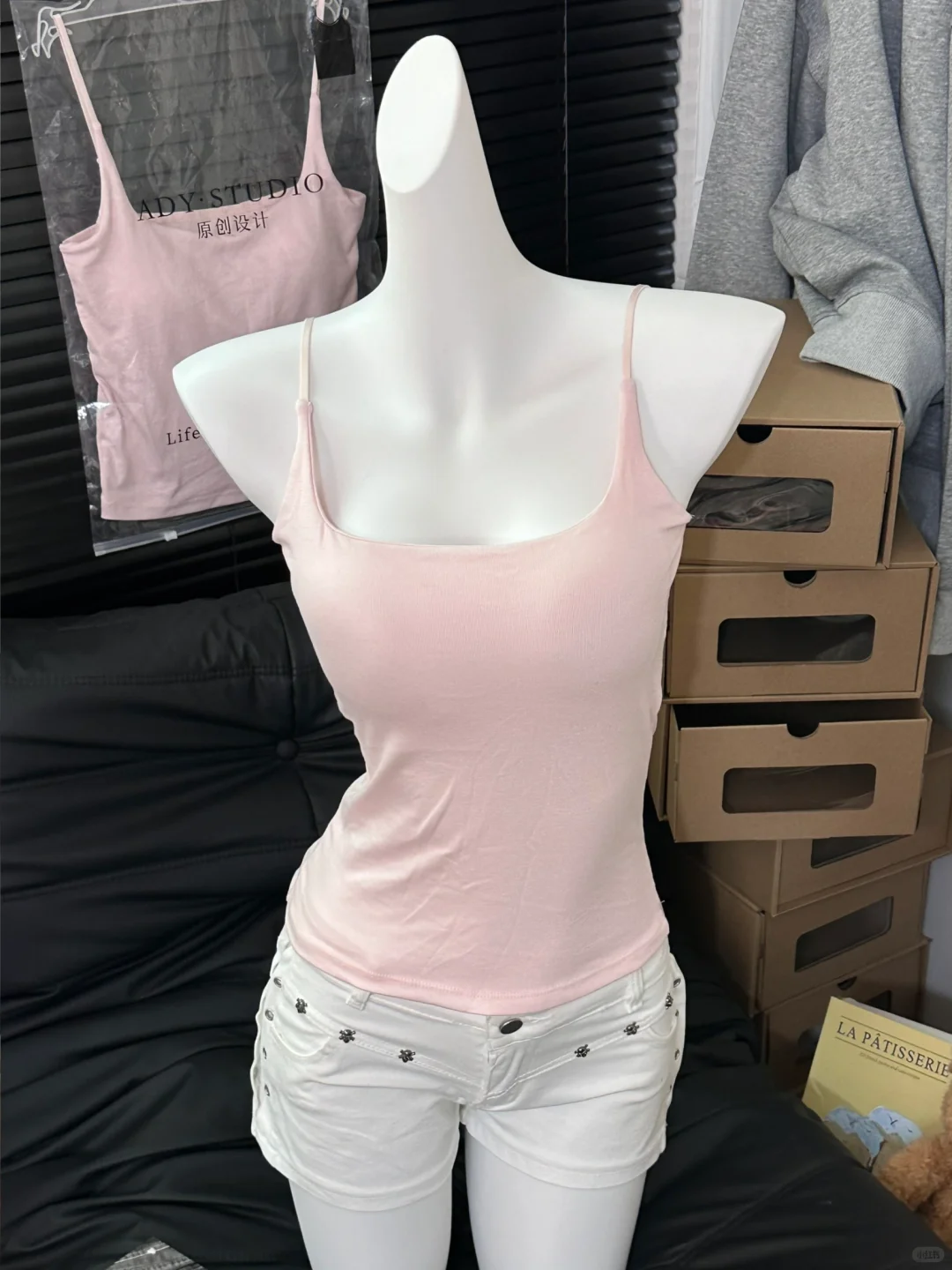 我趣！水灵灵的买到了秋冬粉嫩内搭小吊带！