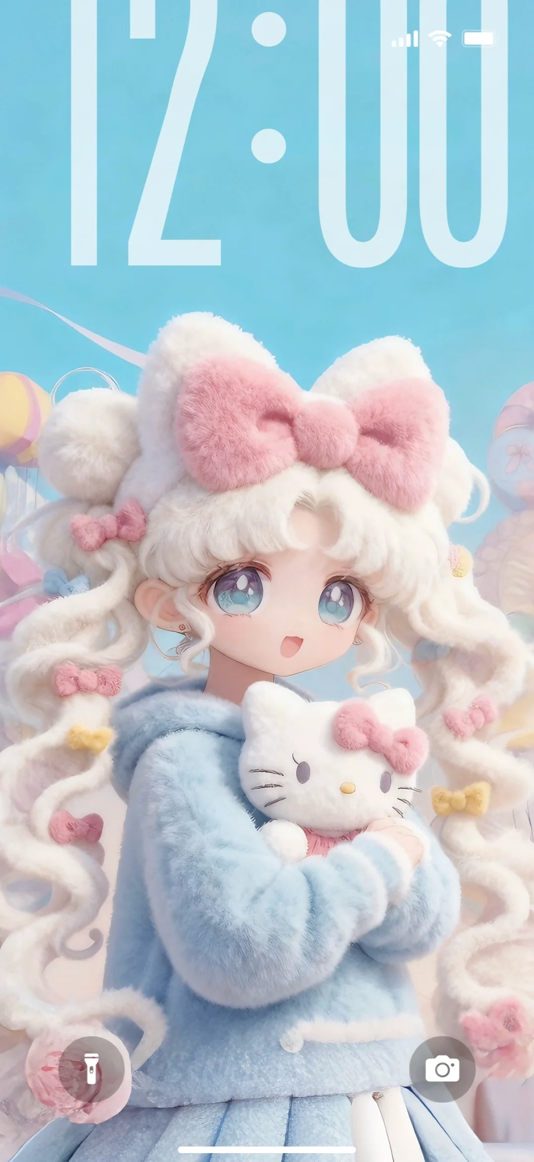 毛绒绒のKitty女孩｜🎀月野兔｜毛茸茸壁纸✨✨