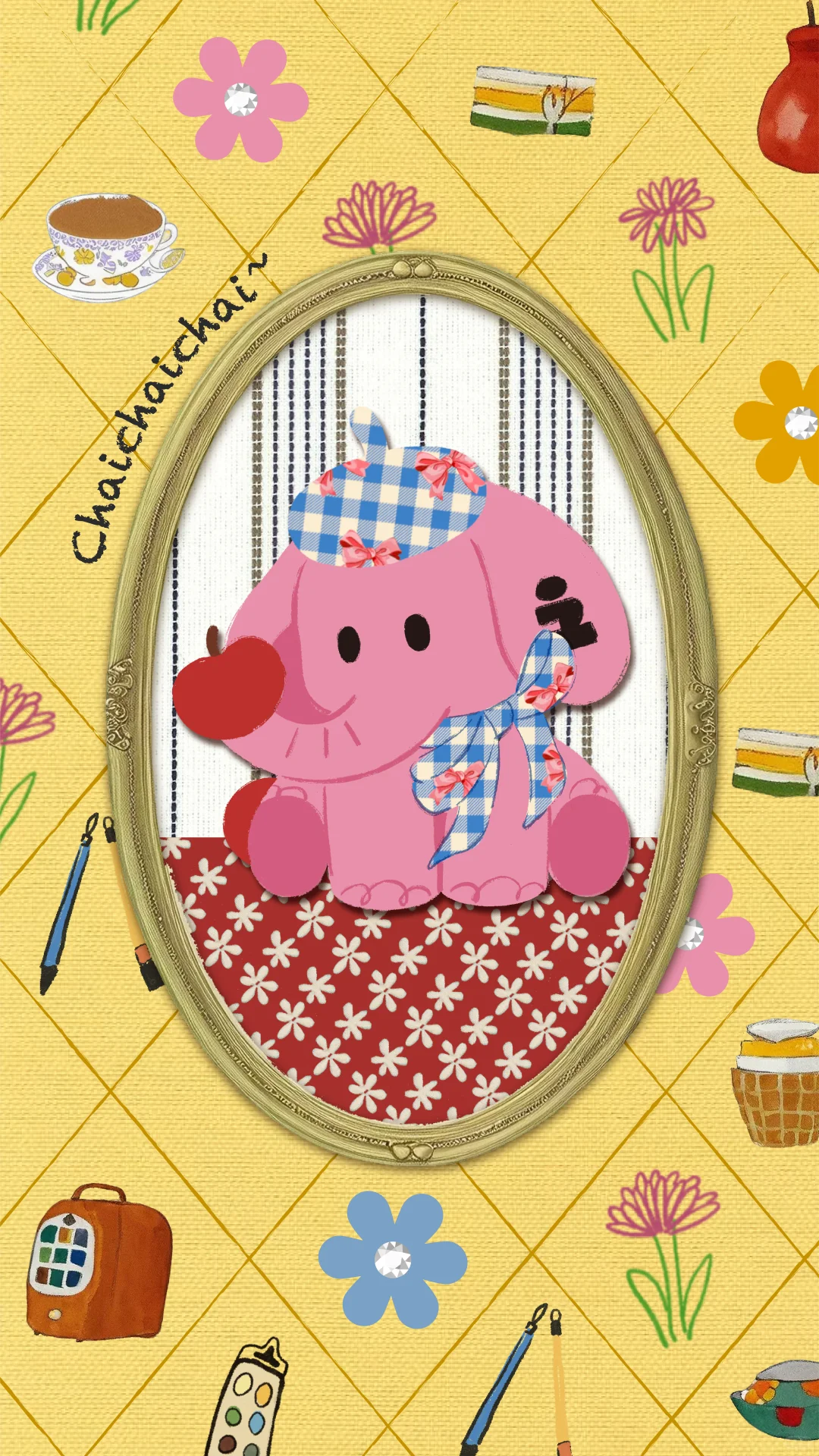 Tagi.Elly爱丽粉象壁纸可可爱爱！