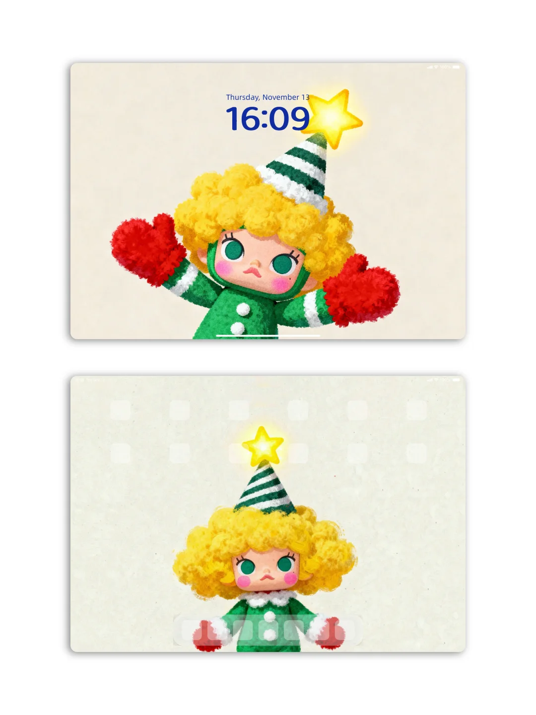 molly古早小众壁纸🎄老电影里的圣诞穿搭