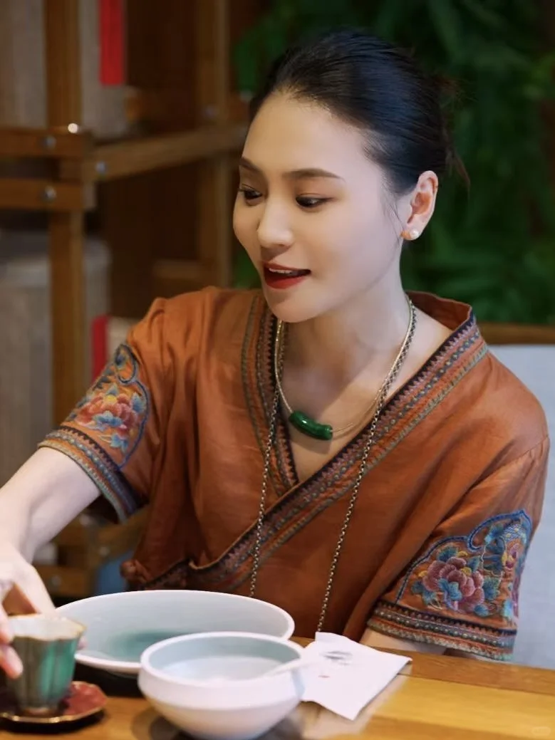 终于找到！会呼吸的100%亚麻旗袍裙啦🌼