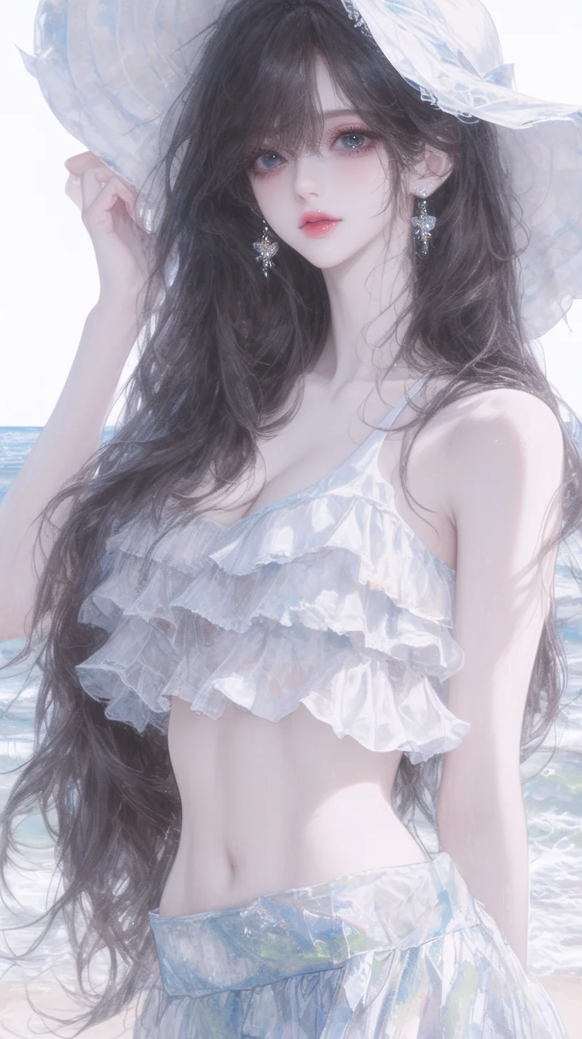 夏天的尾巴海边