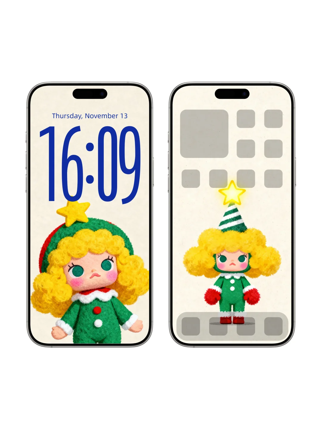 molly古早小众壁纸🎄老电影里的圣诞穿搭