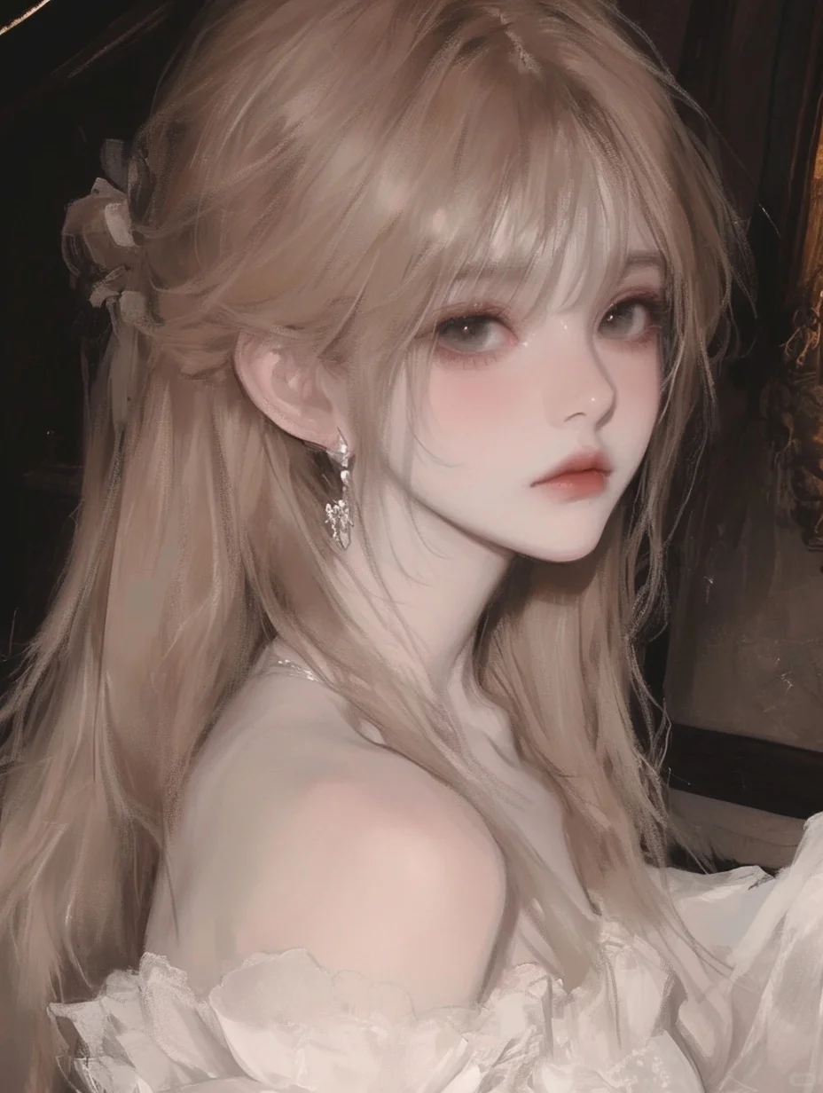 AI跑图分享｜礼服金发女