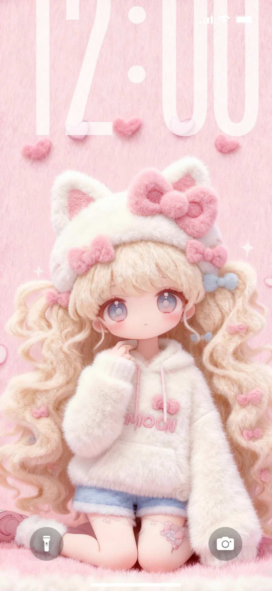 毛绒绒のKitty女孩｜🎀月野兔｜毛茸茸壁纸✨✨