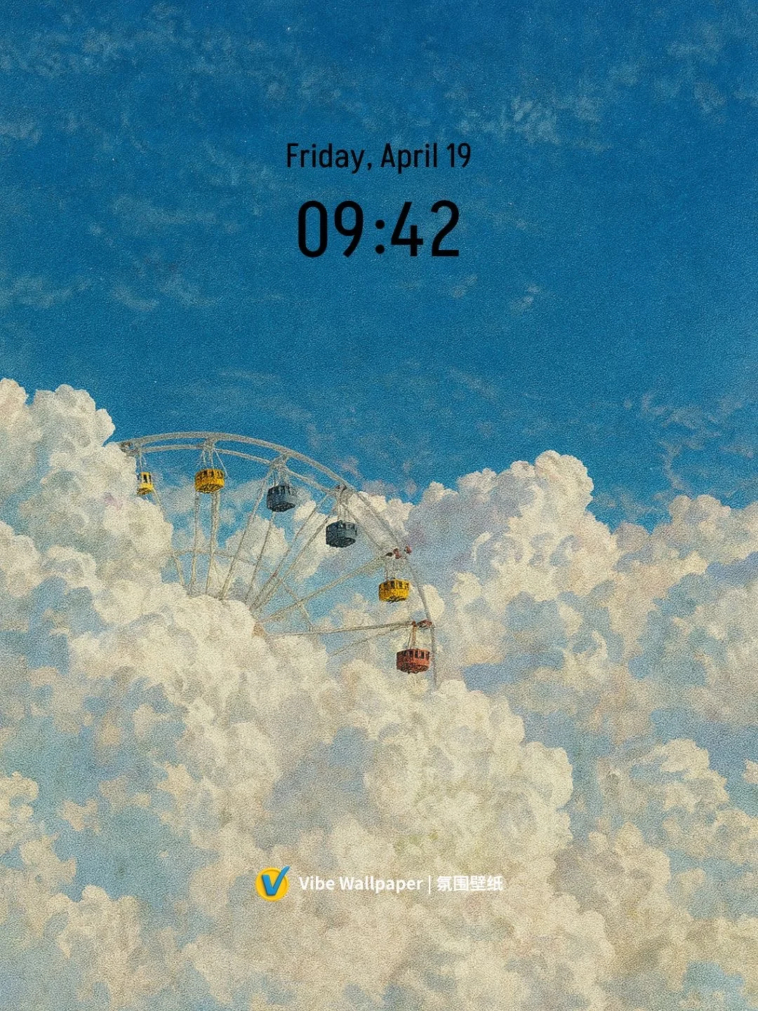 云上乐园 氛围感 油画 全屏 干净壁纸｜177