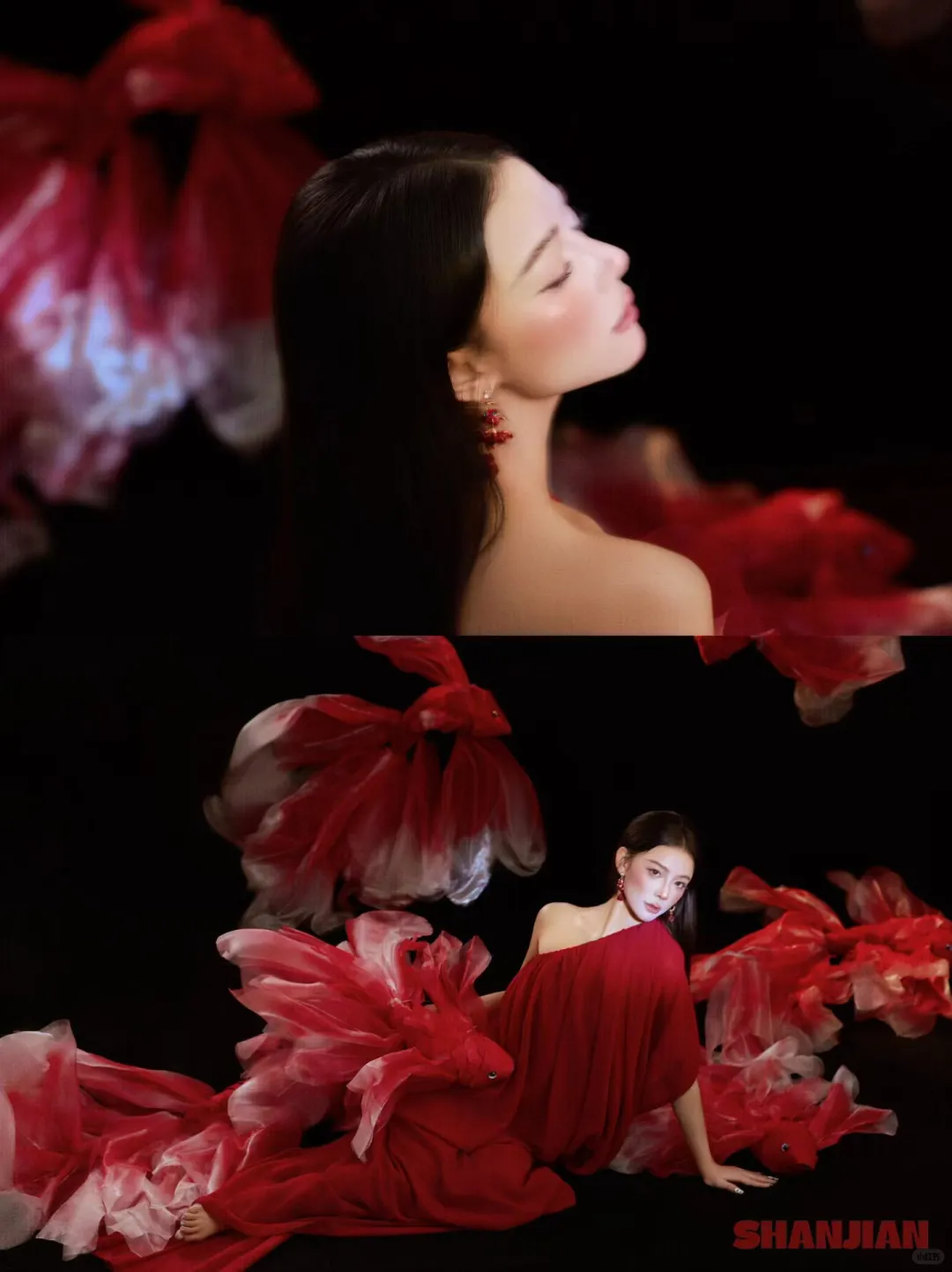 中式鸿运的锦鲤写真|东三省模特