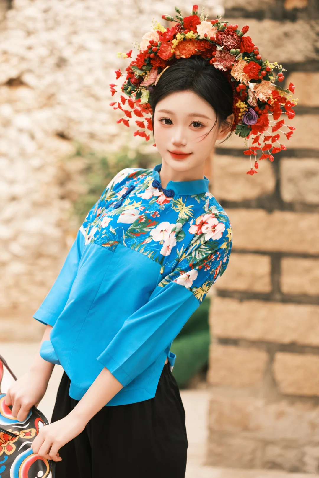 泉州簪花新品🌺传统渔女服＋真花才出片！