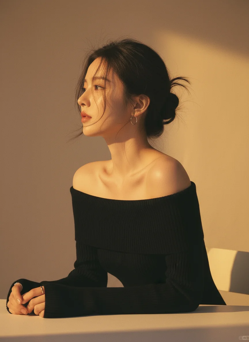 AI直出明星同款韩系知性风写真！