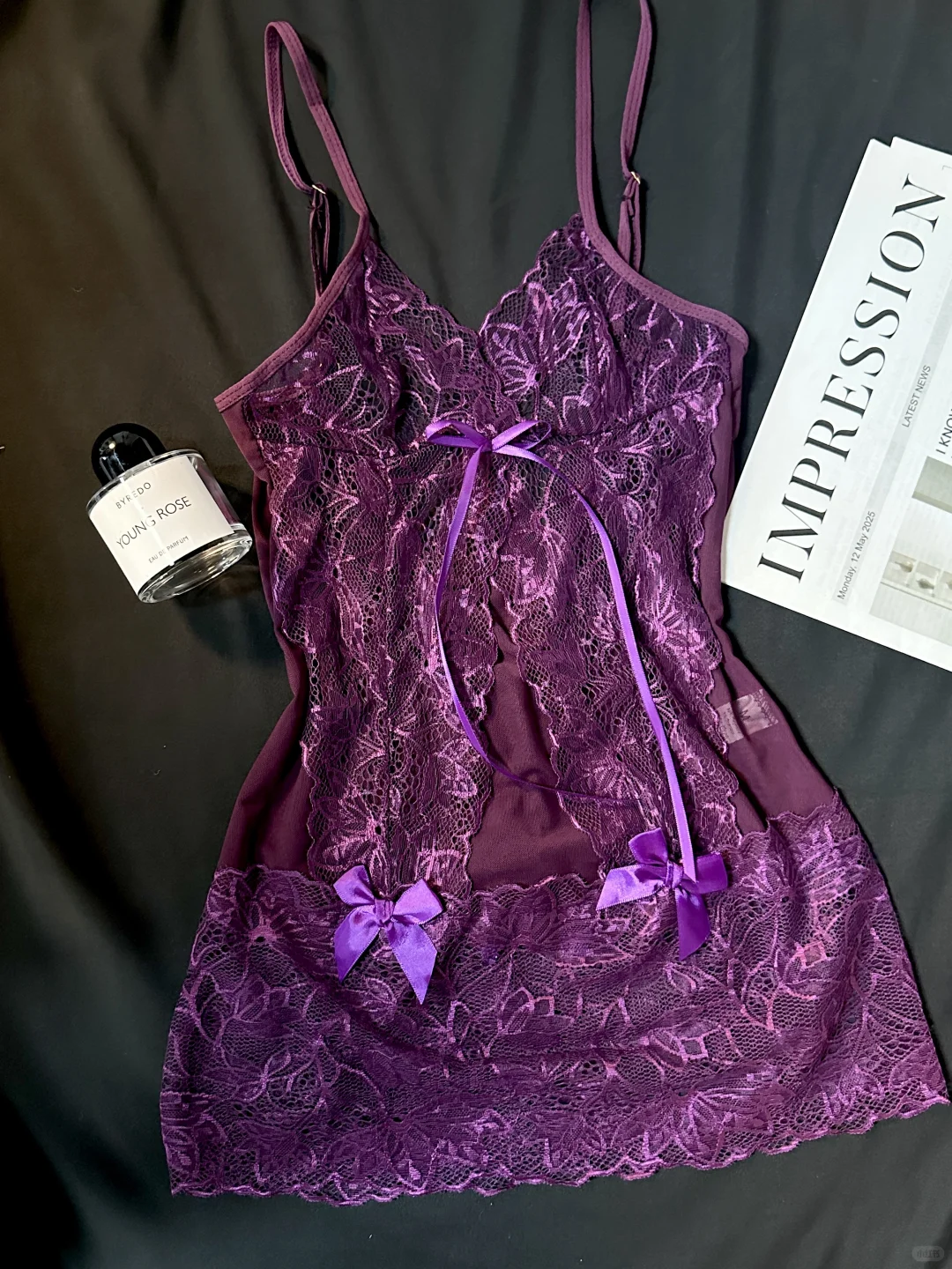 淡淡的小烧感..超显白的紫色韵味战袍💜