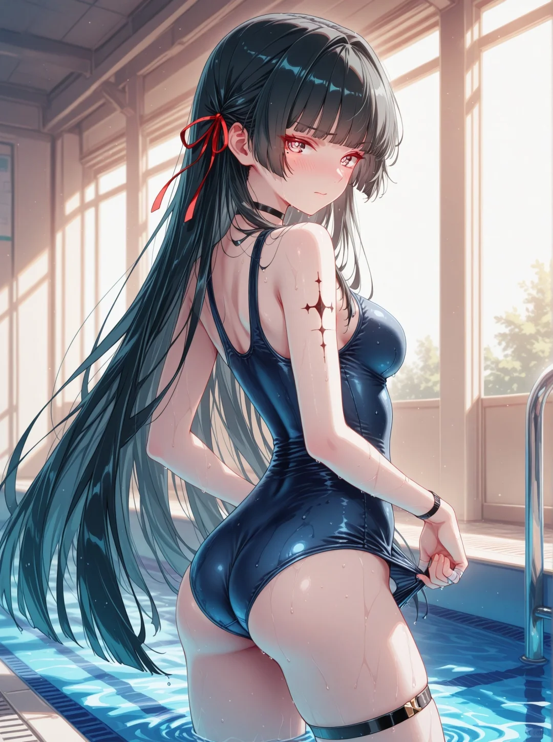 【千咲66/100】泳池与千咲酱