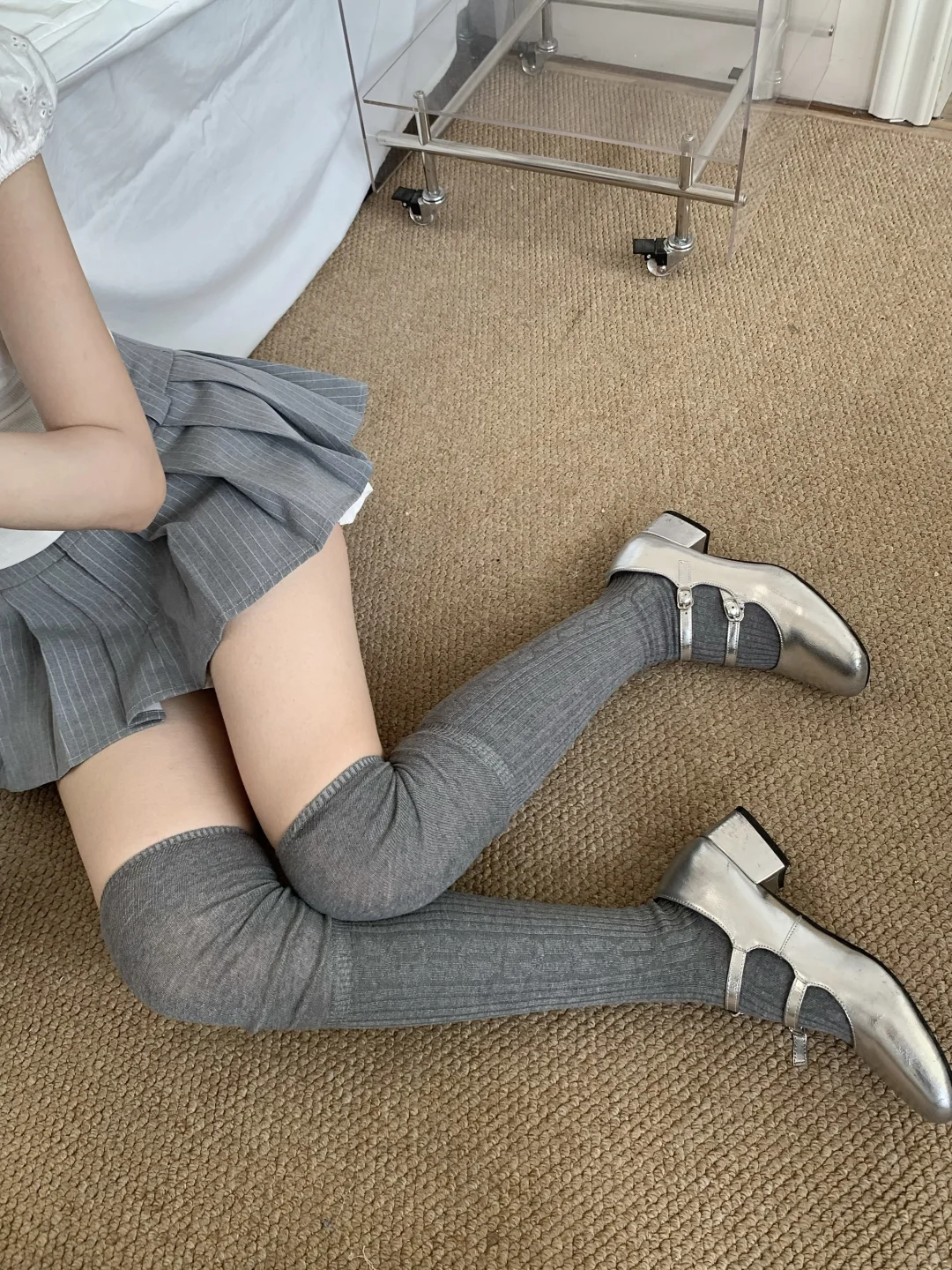 小腿袜才是秋天穿搭的舒适区！巨显腿细啊啊