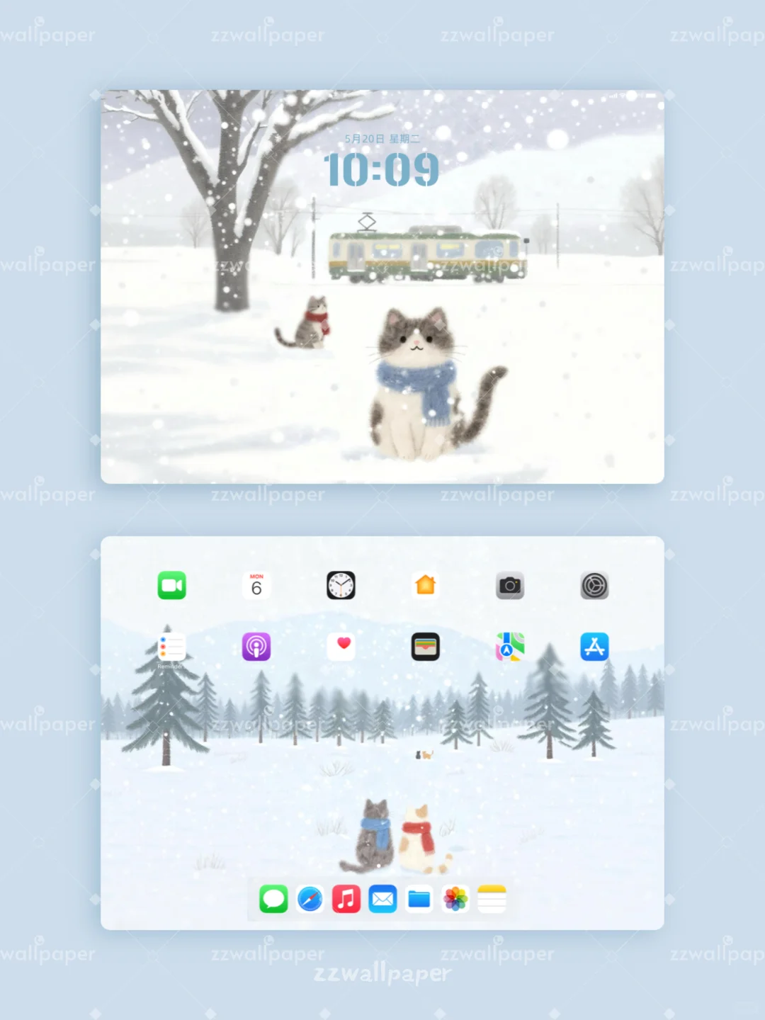 ❄️希望这个冬天爱与运气同在💖平板壁纸