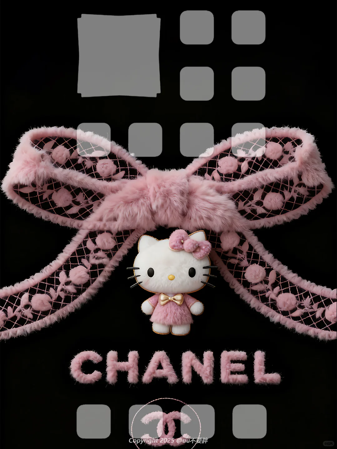 Y131 高级感壁纸|Hello Kitty x Chanel